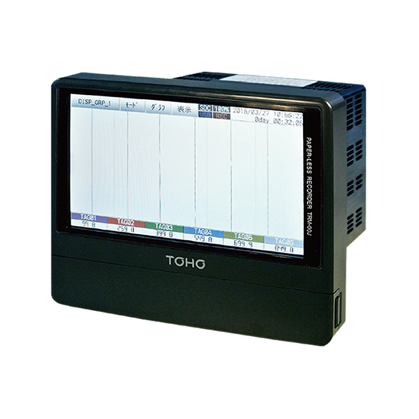 TRM00J,觸控式,無紙記錄器,廠牌：TOHO,多點式溫度記錄器